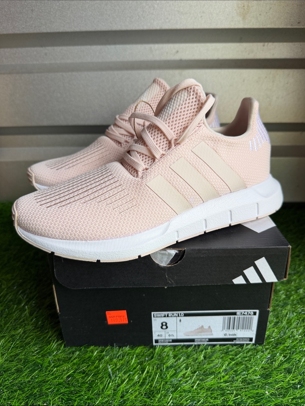 adidas Women's Swift Run Sneakers in Light Blush Pink